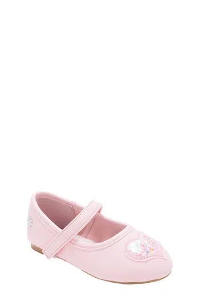 Bebe Kids' Glitter Mary Jane Flat In Pink