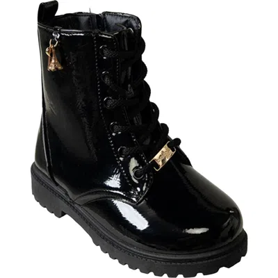 Bebe Kids' Lace Up Boot In Black