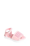 Bebe Kids' Logo Sandal In Light Pink