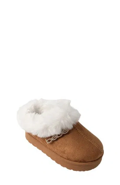 Bebe Kids' Microsuede Mule In Brown