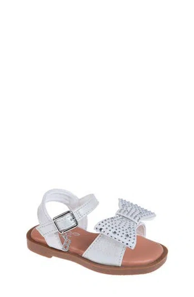 Bebe Kids' Rhinestone Bow Sandal In Multi