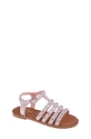 Bebe Little Girls Sparkly And Stylish Fashion Sandals In Pink