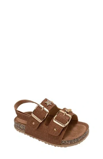 Bebe Kids' Rosie Footbed Sandal In Brown