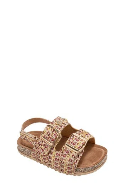 Bebe Kids' Rosie Footbed Sandal In Multi
