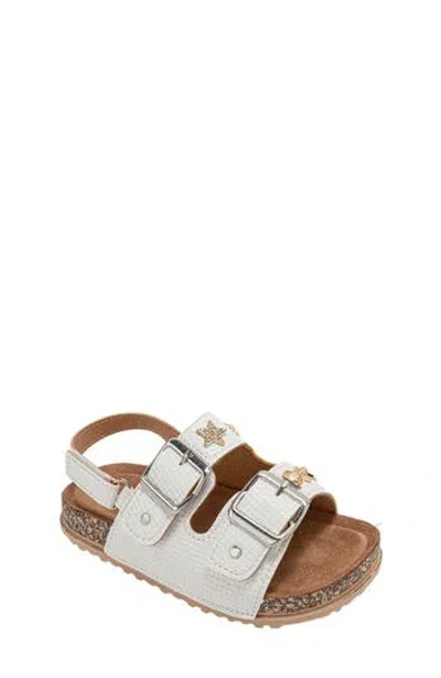 Bebe Kids' Rosie Footbed Sandal In White