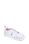 Bebe Kids' Shimmer Court Sneaker In White