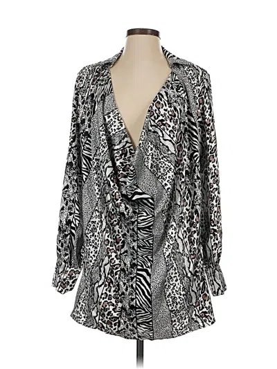 Pre-owned Bebe Kimono In Silver