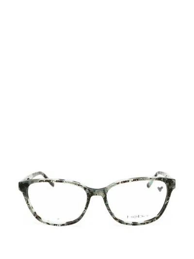 Bebe Lace-pattern Rectangle-frame Glasses In Green