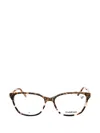 Bebe Lace-print Rectangle-frame Glasses In Brown