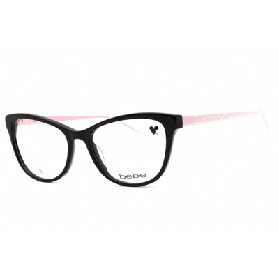Bebe Ladies Black Cat Eye Eyeglass Frames Bb5211