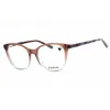 Bebe Ladies Black Rectangular Eyeglass Frames Bb5206