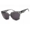 Bebe Ladies Black Rectangular Sunglasses Bb7248 In ["grey"]