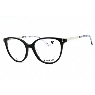 Bebe Ladies Black Round Eyeglass Frames Bb5215