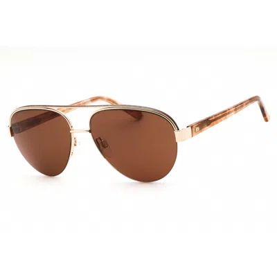 Bebe Ladies Gold Tone Aviator Sunglasses Bb7252 In ["gold Tone"]