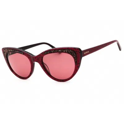 Bebe Ladies Multi-color Cat Eye Sunglasses Bb7242 In ["grey"]