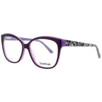 Bebe Ladies Purple Cat Eye Eyeglass Frames Bb5214