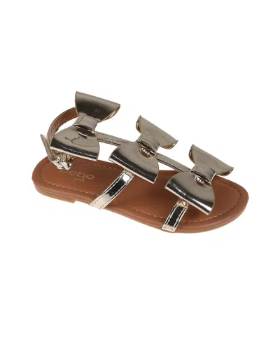 BEBE LITTLE GIRLS COMFORTABLE AND STYLISH FLAT WITH OVERSIZED BOWS SANDALS