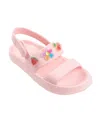 Bebe Little Girls Cute And Comfortable Summer With Charms Sandals In Blush