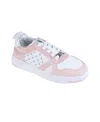 Bebe Little Girls Low Top Court Sneakers In White Multi
