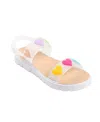 Bebe Little Girls Trendy And Comfortable With Charms Sandals In Pastel Multi