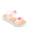 Bebe Little Girls Trendy And Comfortable With Charms Sandals In Pink