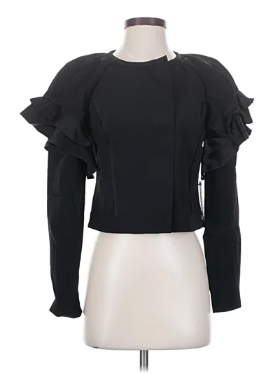 Bebe Long Sleeve Blouse In Black