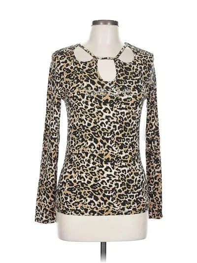 Bebe Long Sleeve Blouse In Green