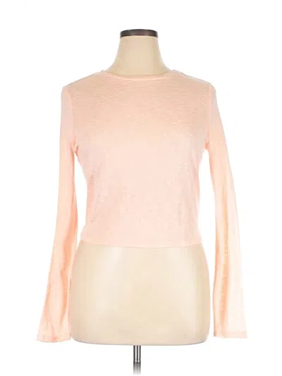 Pre-owned Bebe Long Sleeve T-shirt In Pink