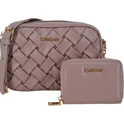 Bebe Luca Camera Crossbody Bag With Wallet In Purple