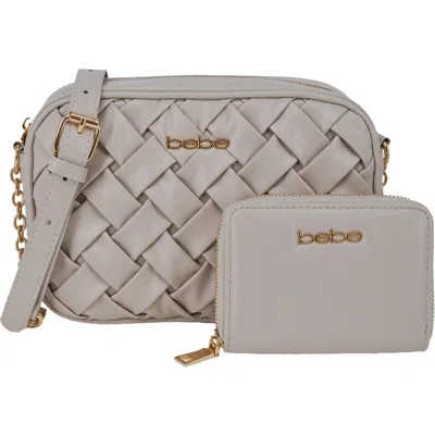 Bebe Luca Camera Crossbody Bag With Wallet In White