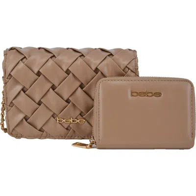 Bebe Luca Crossbody Bag With Wallet In Sand