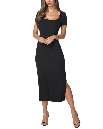 Bebe Square Neck Maxi T-shirt Dress In Black