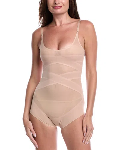 Bebe Mesh Bodysuit In Neutral