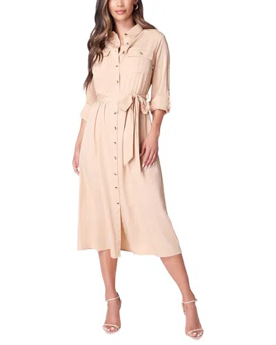 Bebe Midi Dress In Neutral