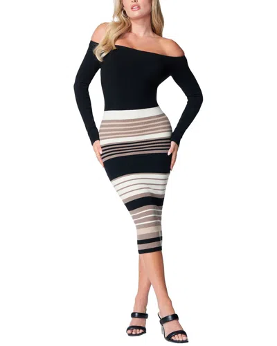 Bebe Midi Dress In Black