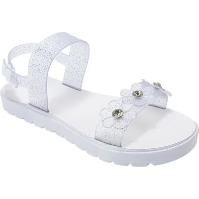 Bebe Mimi 3d Flower Sandal In Transparent