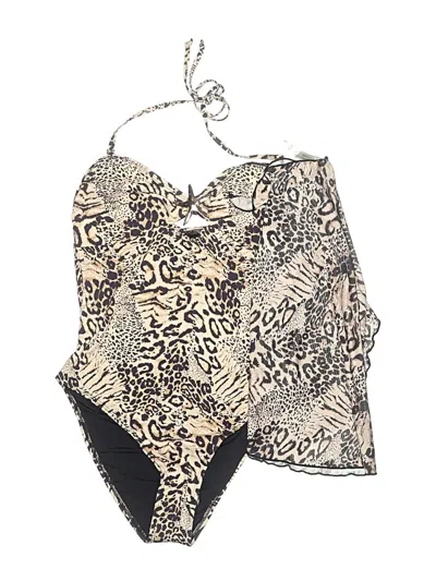 Pre-owned Bebe One Piece Swimsuit In Gold