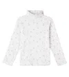 Bebe Organic Blanca Floral Cotton Jersey Top In Multi