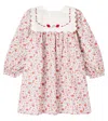 Bebe Organic Clementine Floral Cotton Dress In Pink