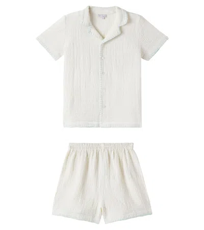 Bebe Organic Kids' Cotton Shirt And Shorts Set In Multi