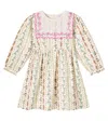 Bebe Organic Eliza Embroidered Cotton Dress In White