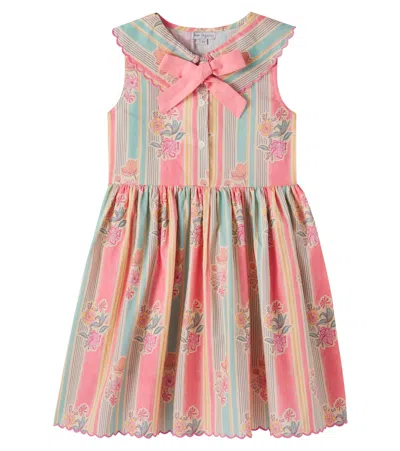 Bebe Organic Kids' Florence Printed Cotton Dress In Multi