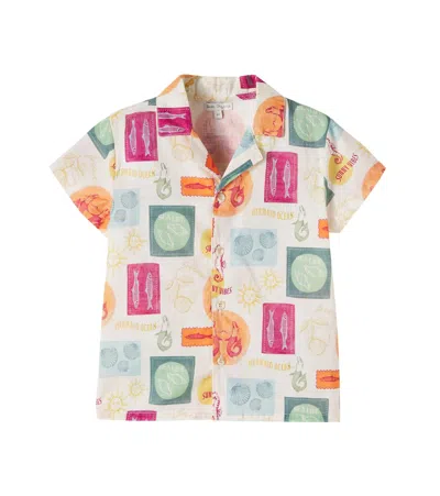 Bebe Organic Kids' Luka Printed Cotton Shirt In Multi
