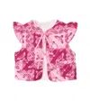Bebe Organic Nina Needlepoint Cotton-blend Vest In Pink