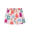 Bebe Organic Printed Swim Trunks In Multi