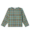 Bebe Organic Sebastian Checked Cotton Shirt In Multi