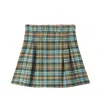 Bebe Organic Seraphina Plaid Cotton Tweed Skirt In Multi