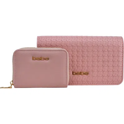 Bebe Otto Crossbody Bag With Matching Wallet In Pink
