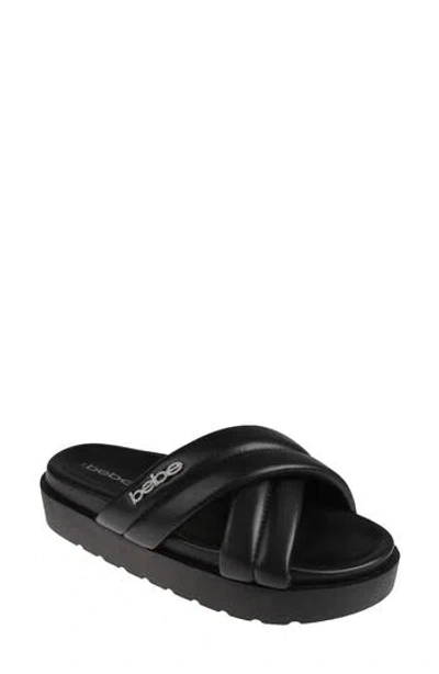 Bebe Platform Slide Sandal