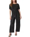 Bebe Plisse Culotte Jumpsuit In Black